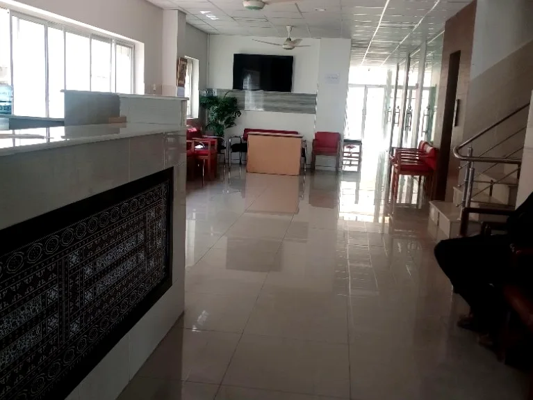 Reception and lobby at Nazar Health Care