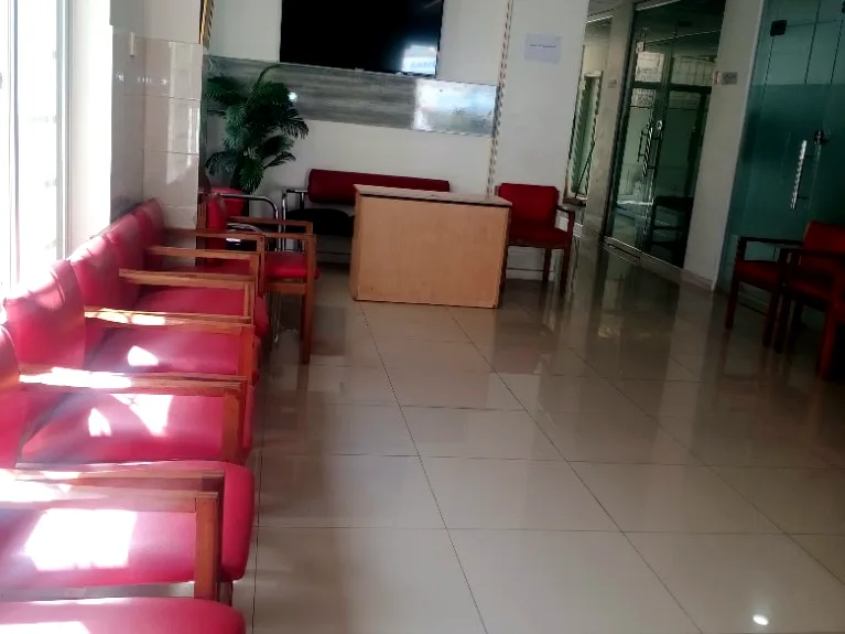 Waiting lounge with seating at Nazar Health Care